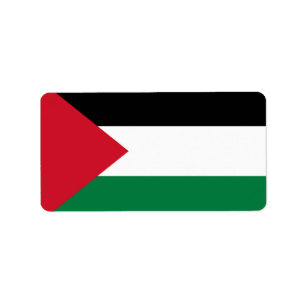 Étiquette officiellement le drapeau de l'État de Palestine
