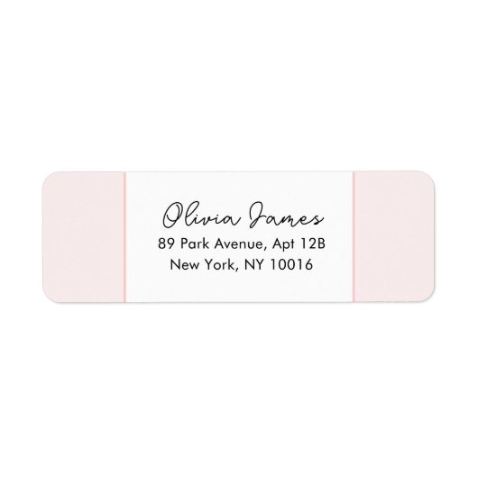 Étiquette Oh Baby Elegant Script Pink Address Labels (Devant)