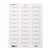 Étiquette Oh Baby Elegant Script Pink Address Labels (Feuille entière)