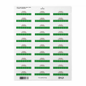 Étiquette Oh Baby shower de football garçon (Feuille entière)