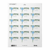 Étiquette Oh Boy ballon verdure eucalyptus Retour Adresse (Feuille entière)