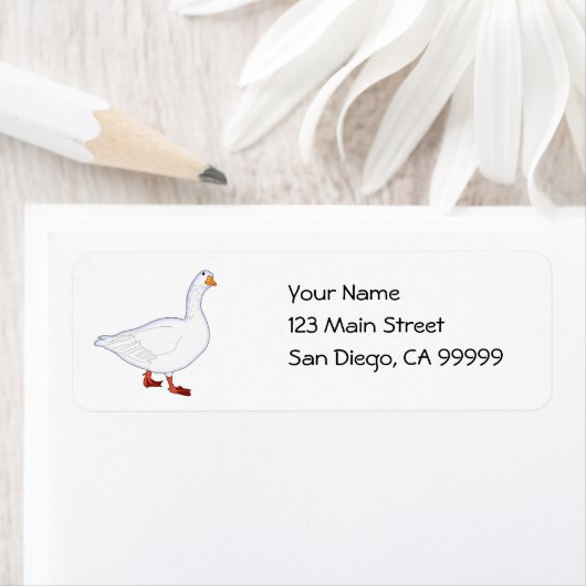 Étiquette Oie blanche (En situation)