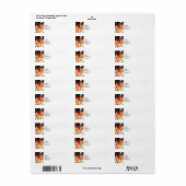 Étiquette Oignons et Pommes de Terre (Feuille entière)