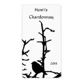 Étiquette Oiseau à la Branche Vin blanc (Devant)