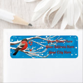 Étiquette Oiseau de neige (En situation)