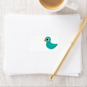 Étiquette oiseau mignon (En situation)