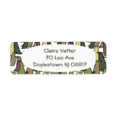 Étiquette Oiseaux de Camouflage (Devant)