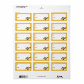 Étiquette Oiseaux de Noël Vintage & Holly (Feuille entière)