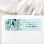 Étiquette Oiseaux vintages Amour musical Peacock Adresse en<br><div class="desc">voir plus vintage paon oiseau Peacock Wedding Invitations Vintage Art nouveau Peacock Bird Parade Mariage -voir plus Vintage Bird Products Vintage Paisley Peacock Colors ou Fuchsia and Lime Paisley Faire-part de mariage -Paisley Peacock Colours Wedding Invitations, RSVP, Save the Date and Direction or Reception Cards. Cartes RSVP et Place RSVP...</div>