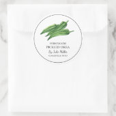 Étiquette Okra simple fait maison (Sac)