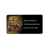 Étiquette Old Amish Wagon (Devant)