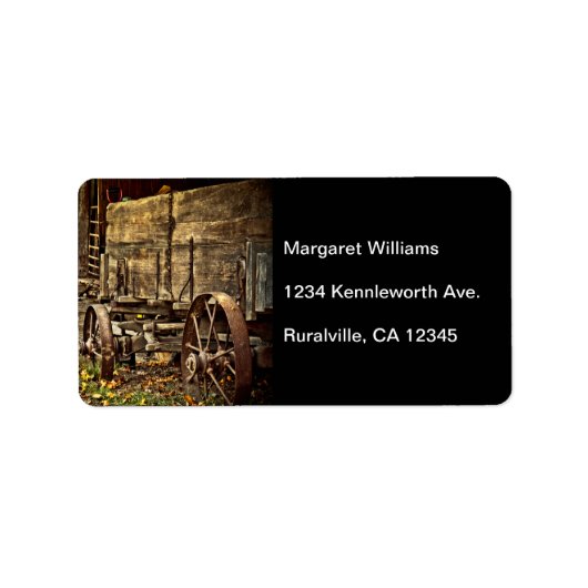 Étiquette Old Amish Wagon (Devant)