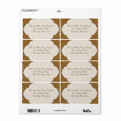 Étiquette Old West Gala (Feuille entière)