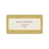 Étiquette Olive Green Boho  (Devant)