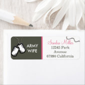 Étiquette Olivier et blanc (En situation)