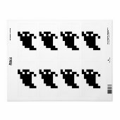 Étiquette Ombre fantôme de 8 bits Pixel (Feuille entière)