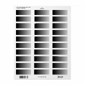 Étiquette Ombre gris (Feuille entière)