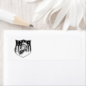 Étiquette Oncle patriotique vintage Sam et drapeau américain (En situation)