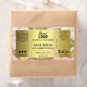 Étiquette Or Agate Avec Parties scintillant Face Hair Huile (En situation)