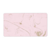 Étiquette Or de luxe et image de marbre (Devant)