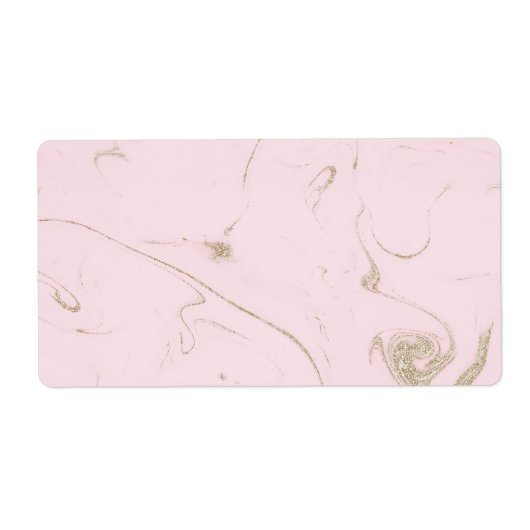 Étiquette Or de luxe et image de marbre (Devant)