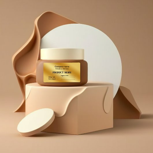 Étiquette Or de luxe métallique