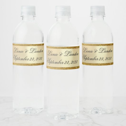 ÉTIQUETTE OR EAU (Bouteilles)