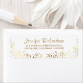 Étiquette or haleine et mariage blanc pour bébé (En situation)