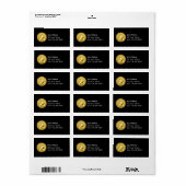 Étiquette Or pauvre (Feuille entière)