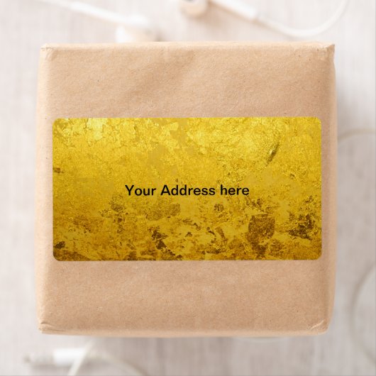 Étiquette OR pur/or leaf (En situation)