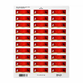 Étiquette Or rouge (Feuille entière)