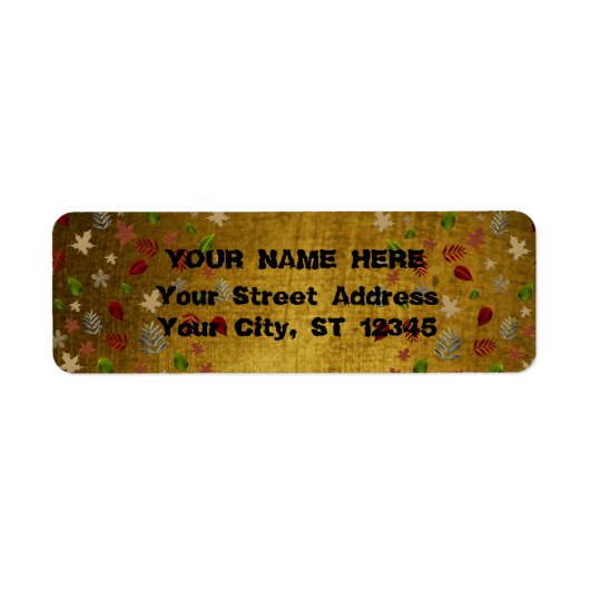 Étiquette Or vintage (Devant)