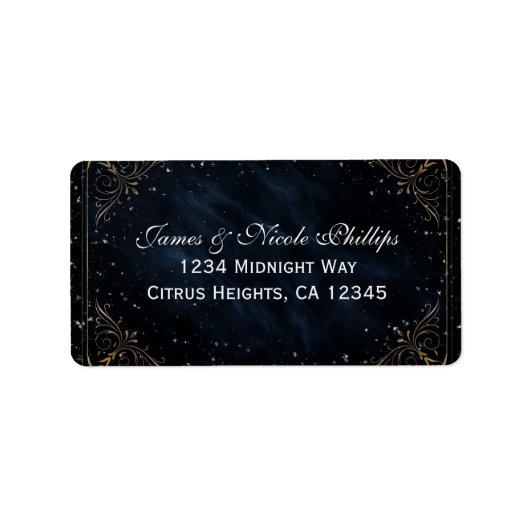 Étiquette Oracle d'Obsidienne Élégance de Nuit de Mariage (Devant)