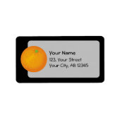 Étiquette Orange (Devant)