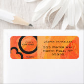 Étiquette Orange 30 décades Anniversaire (En situation)