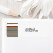 Étiquette Orange Abstrait 2 (En situation)