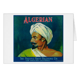 Étiquette orange algérien
