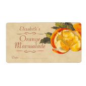 Étiquette Orange Canning (Devant)