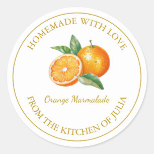 Étiquette Orange Marmalade   Blanc