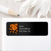 Étiquette Orange Paintball (En situation)