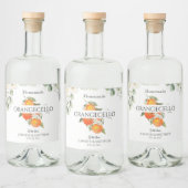 Étiquette Orangecello Citrus Orange Faveur de Mari (Bouteilles)