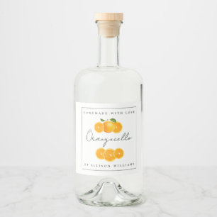 Étiquette Orangecello sur mesure