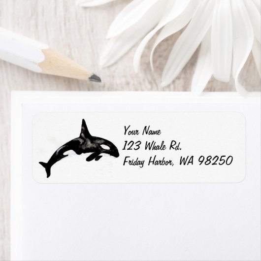 Étiquette Orca Whale (En situation)