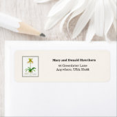 Étiquette Orchidée à nappes (En situation)