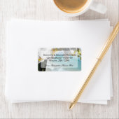 Étiquette Orchidée Aqua Beach (En situation)