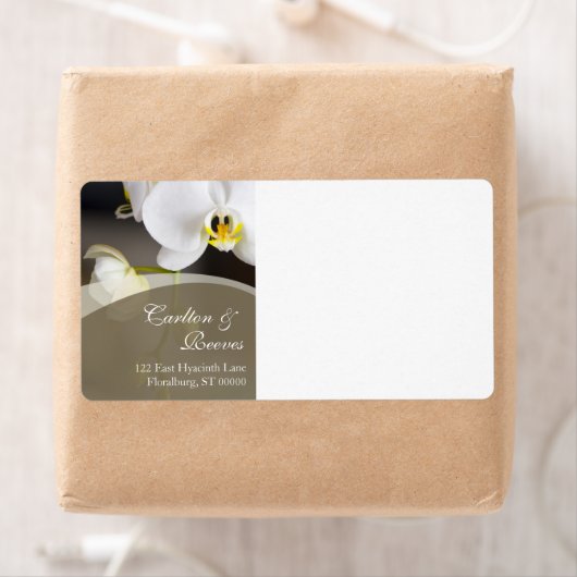 Étiquette Orchidée Blooms Livraison (En situation)