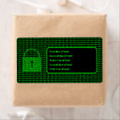 Étiquette Ordinateur & Sécurité Cyber Services Padlock (En situation)