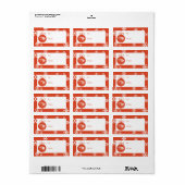 Étiquette Oregon State Beavers | Tête de castor (Feuille entière)