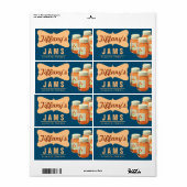 Étiquette Organique Naturel | Orange Marmalade | Confitures (Feuille entière)