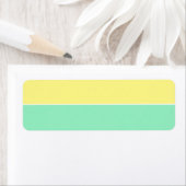 Étiquette Organisation de stockage Jaune & Seafoam vide (En situation)